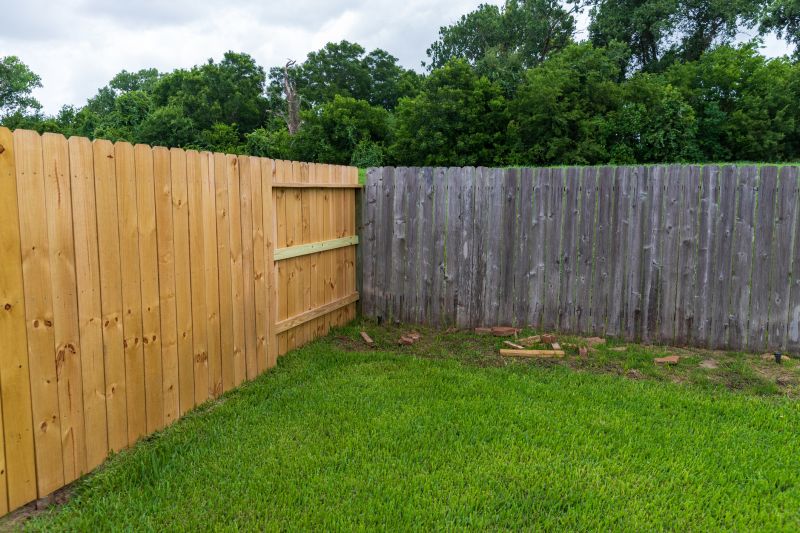 Finished Privacy Fence with Gate